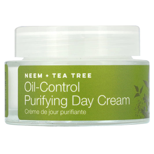 Urban Veda, Oil-Control Purifying Day Cream, Neem + Tea Tree, 1.7 fl oz (50 ml) - Image 1