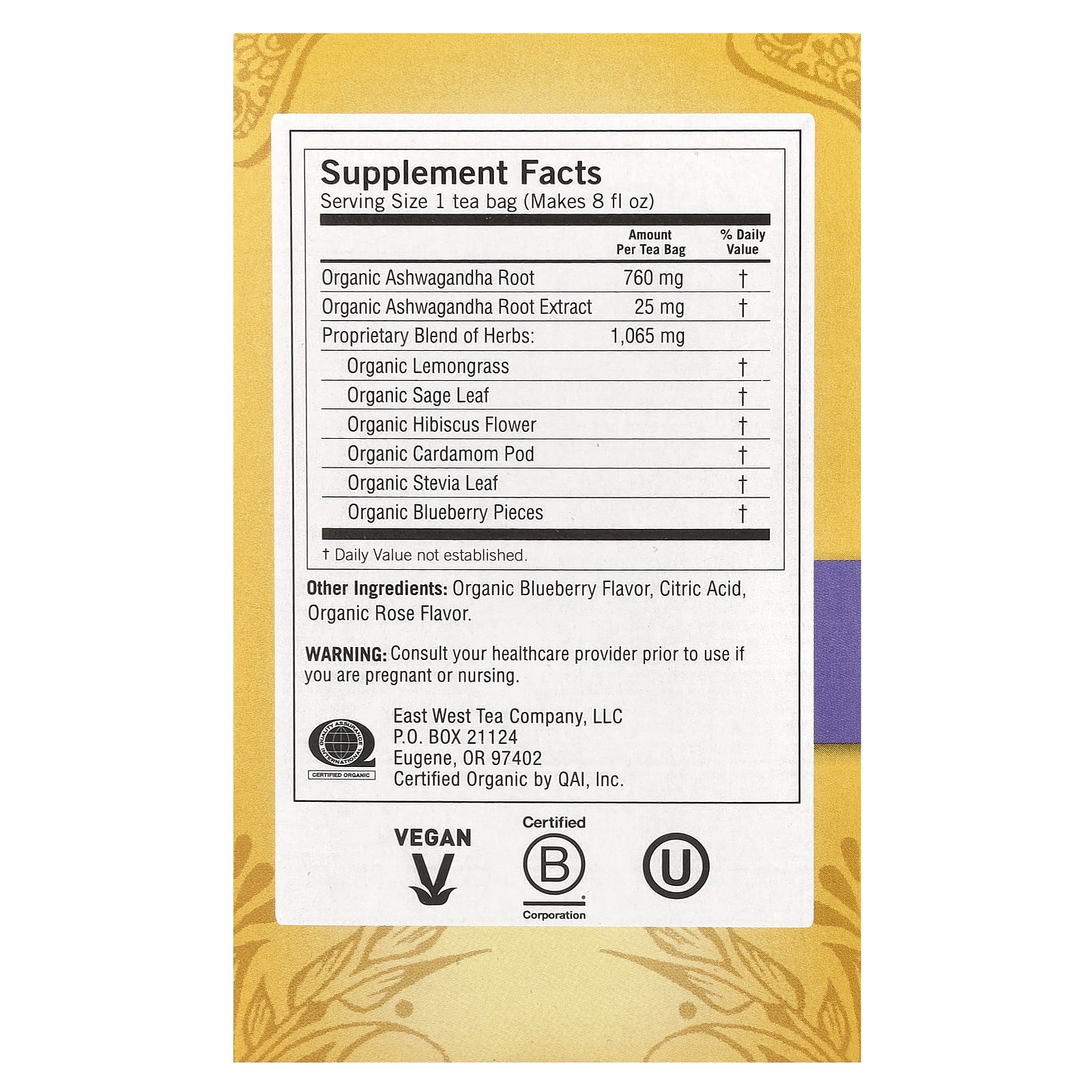 Yogi Tea, Stress Relief, Blueberry Sage, Caffeine Free, 16 Tea Bags, 1.12 oz (32 g) - Image 2