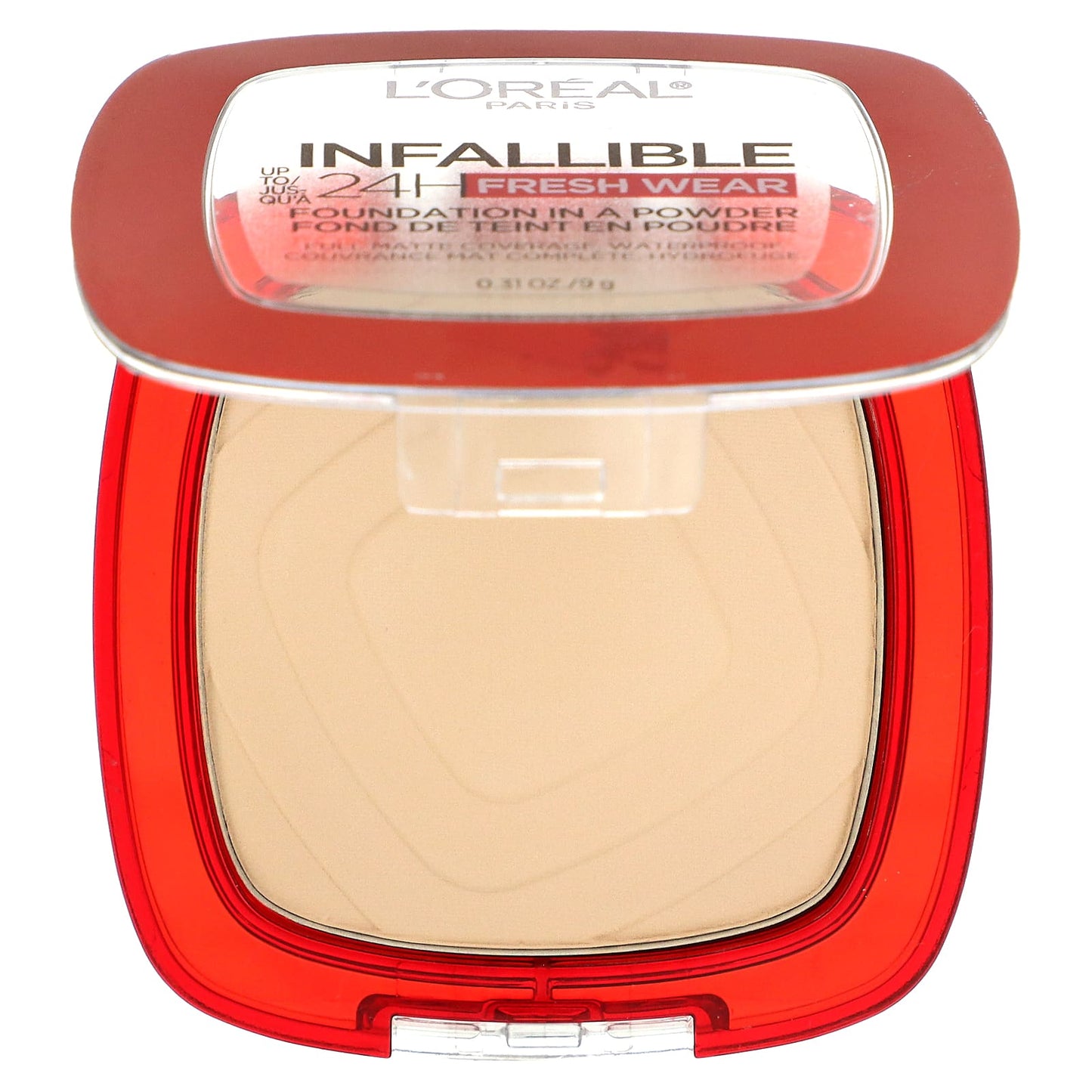 L'Oréal, Infallible 24H Fresh Wear, Foundation In A Powder, 130 True Beige, 0.31 oz (9 g) - Image 1