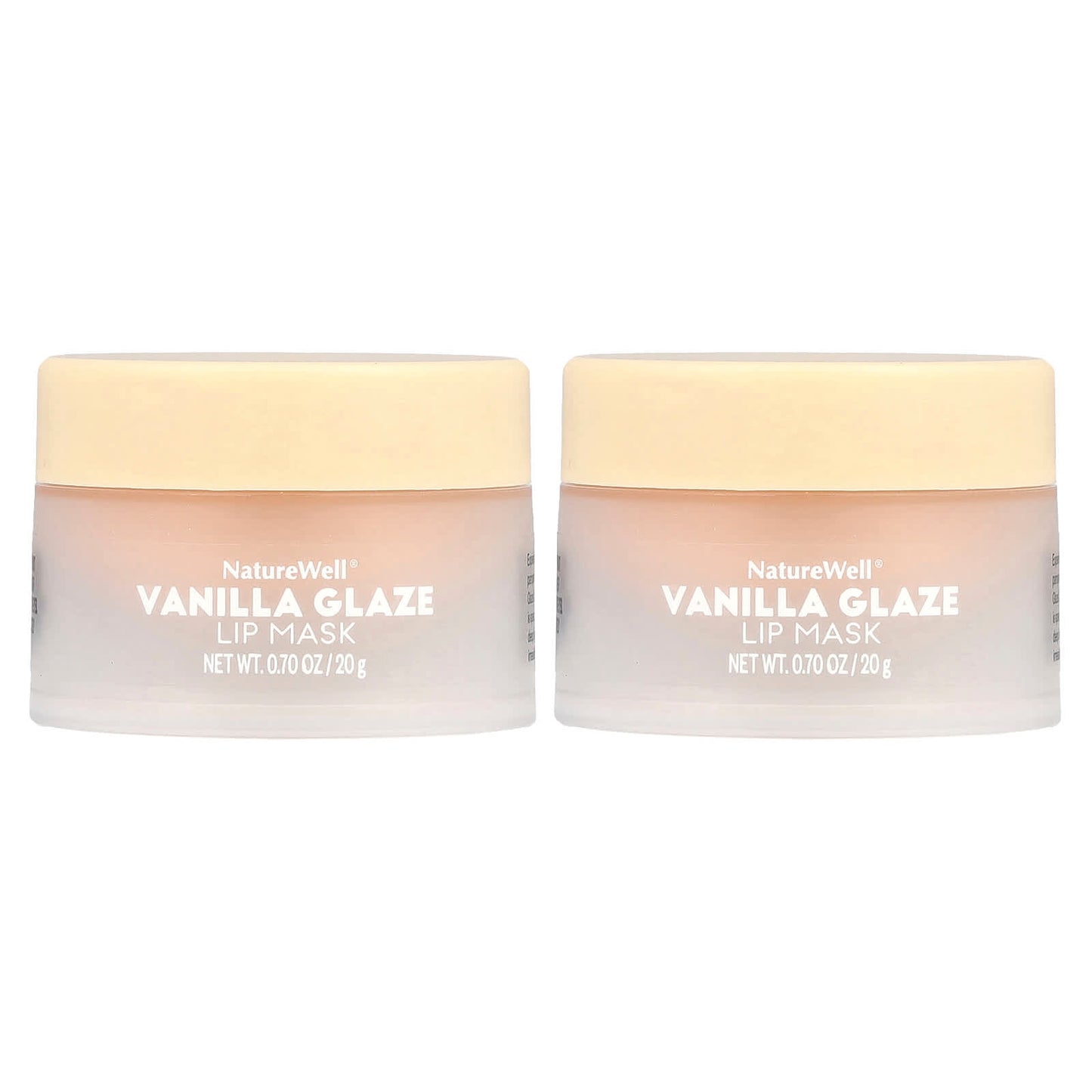 Naturewell, Hydrating Lip Mask, Vanilla Glaze, 2 Pack, 0.70 oz (20 g) Each - Image 1