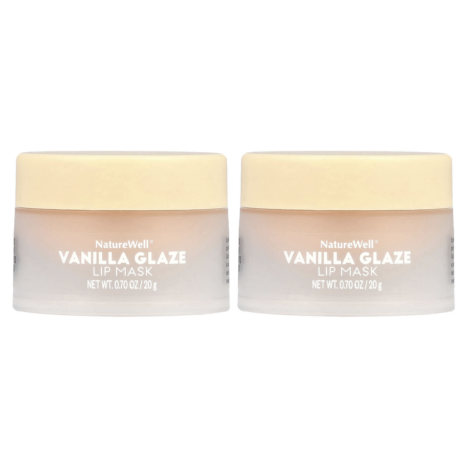 Naturewell, Hydrating Lip Mask, Vanilla Glaze, 2 Pack, 0.70 oz (20 g) Each - Image 1