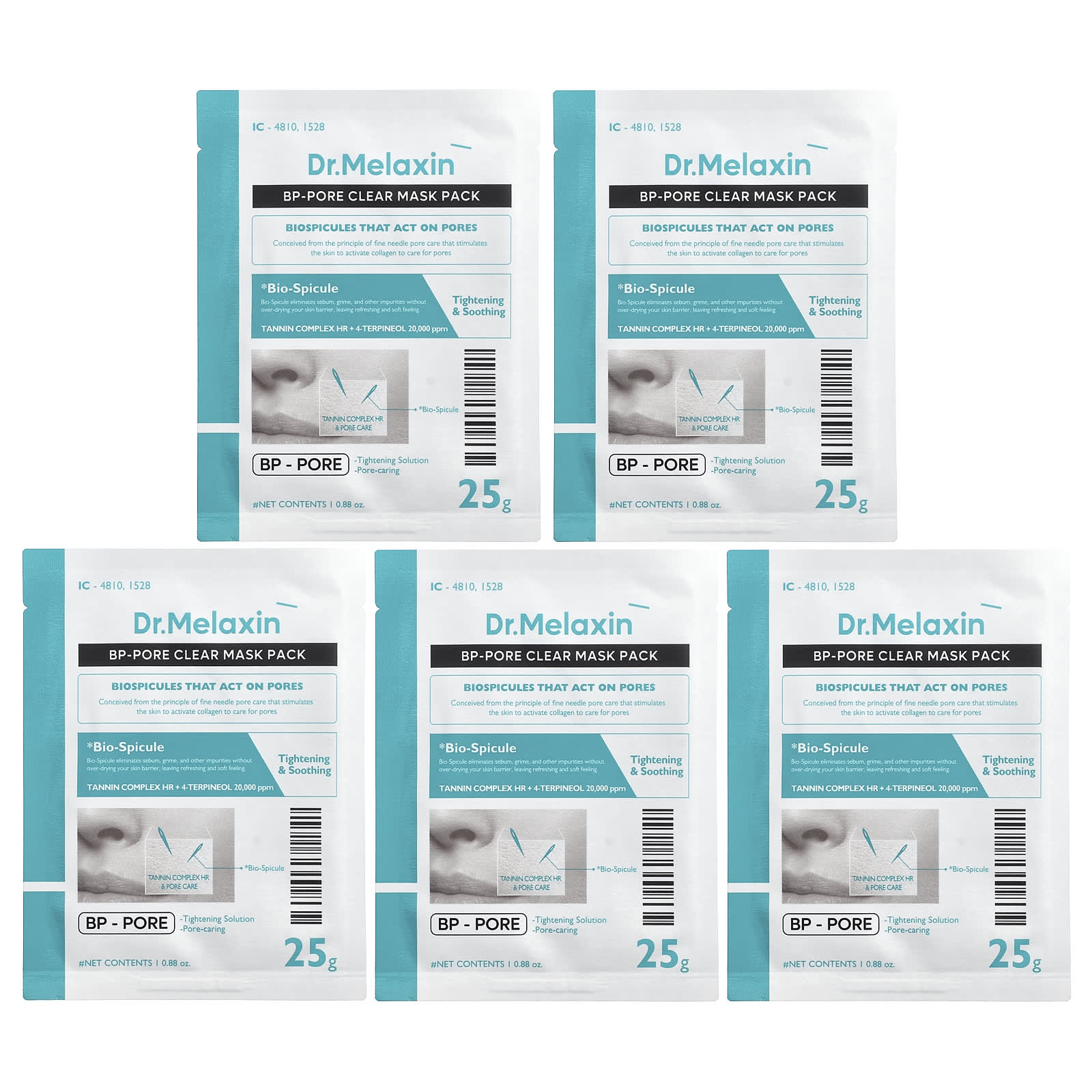 Dr.Melaxin Pore Clear Beauty Mask Pack for Refining Pores & Soothing Skin - Image 1