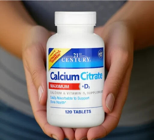 21st Century, Calcium Citrate Maximum + D3, 120 Tablets