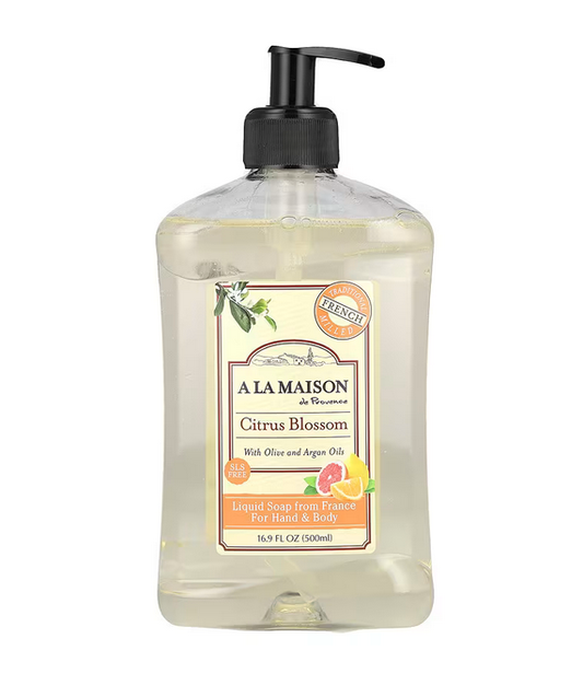 A La Maison de Provence, Liquid Soap For Hand & Body, Citrus Blossom, 16.9 fl oz (500 ml)