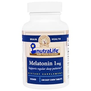 NutraLife Melatonin 1mg 240 Easy Chew Tablets - Sleep Support