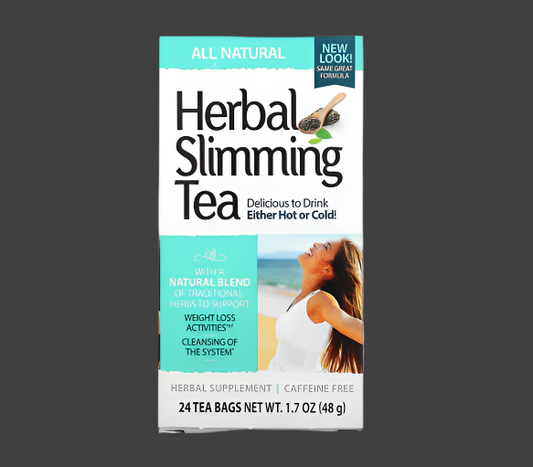21st Century, Herbal Slimming Tea, All Natural, Caffeine Free, 24 Tea Bags, 1.7 oz (48 g)