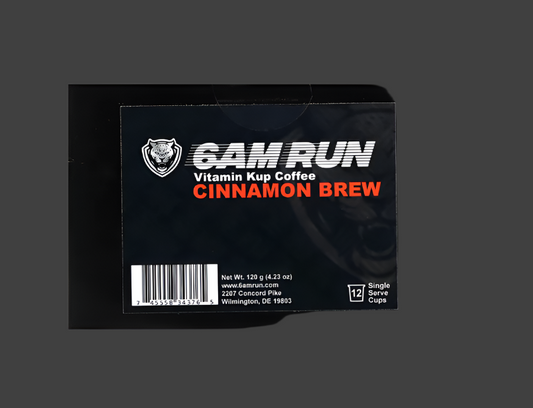 6AM Run, Vitamin Kup Coffee, Cinnamon Brew, 12 Single Serve Cups, 4.23 oz (120 g)