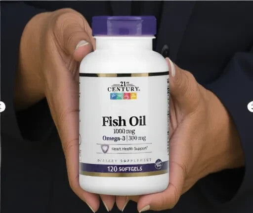 21st Century, Fish Oil, 1,000 mg, 120 Softgels, Expiry: 10/2027, Free Shipping