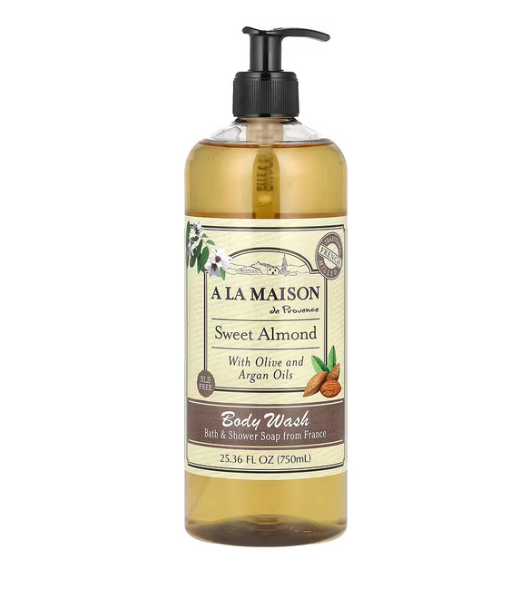 A La Maison de Provence, Body Wash, Sweet Almond, 25.36 fl oz (750 ml)