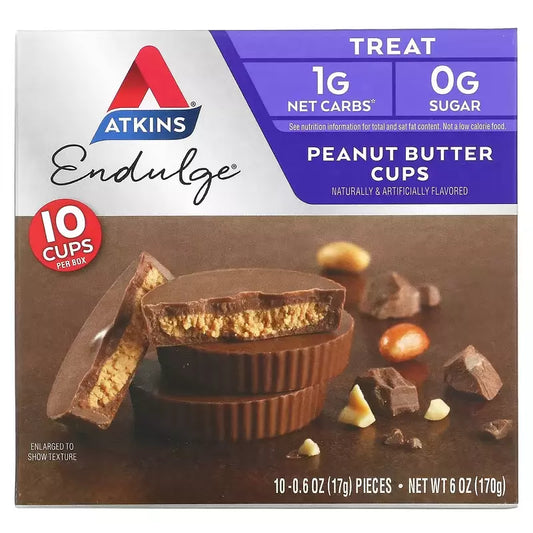 ATKINS - ENDULGE - PEANUT BUTTER CUPS - 10 PACK - 17 G - EXP: APR 25