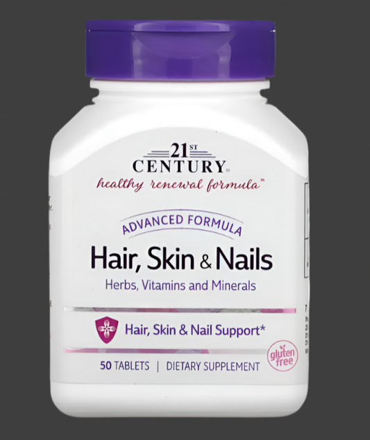 21st Century, Advanced Formula Hair, Skin & Nails, 50 Tablets