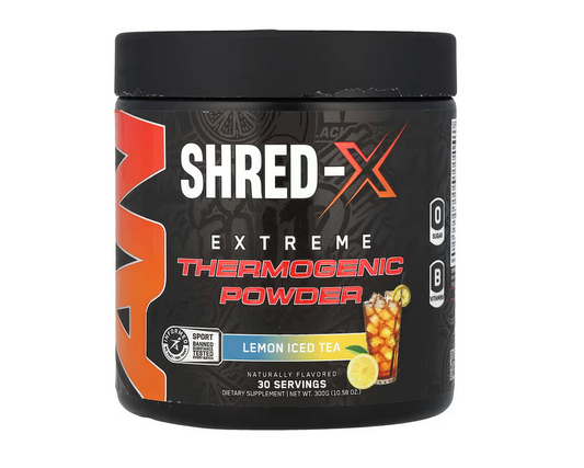 ABE, Shred-X, Extreme Thermogenic Powder, Lemon Iced Tea, 10.58 oz (300 g)