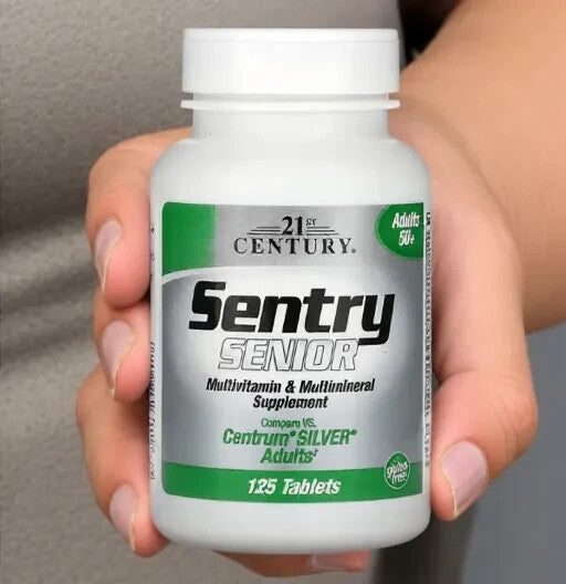 21st Century, Sentry Senior, Multivitamin & Multimineral Supplement, Adults 50+, 125 Tablets
