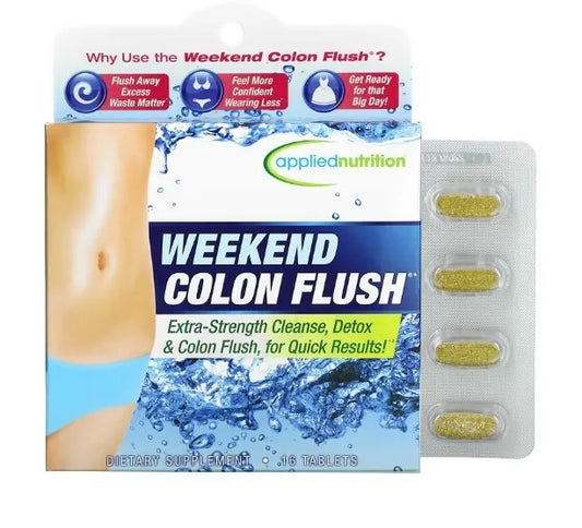 APPLIED NUTRITION - WEEKEND COLON FLUSH - 16 TABS - NEW STOCK - EXPIRY: 2026