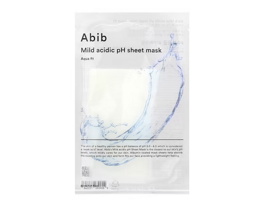 Abib, Mild Acidic pH Beauty Sheet Mask, Aqua Fit, 1 Sheet Mask, 1.01 fl oz (30 ml)