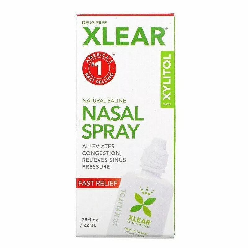 XLEAR - NATURAL SALINE NASAL SPRAY WITH XYLITOL - 22 ML - EXPIRY: 2026