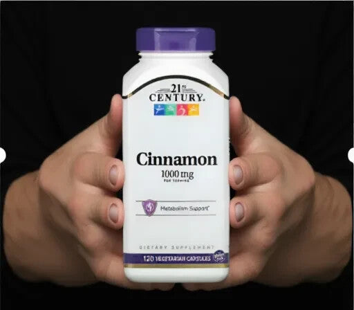 21st Century, Cinnamon, 1,000 mg, 120 Vegetarian Capsules (500 mg per Capsule)