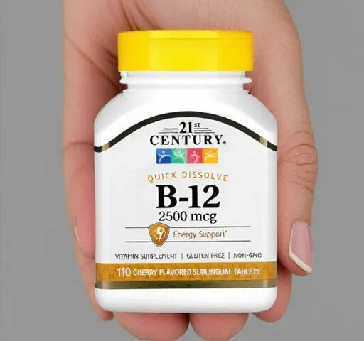 21st Century, Vitamin B-12, Cherry, 2,500 mcg, 110 Sublingual Tablets