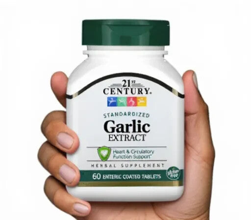 21st Century, Garlic Extract, Standardized, 60 Enteric Coated Tablets