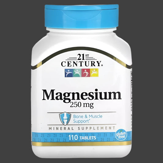 21ST CENTURY, MAGNESIUM, 110 TABLETS, 250 MG