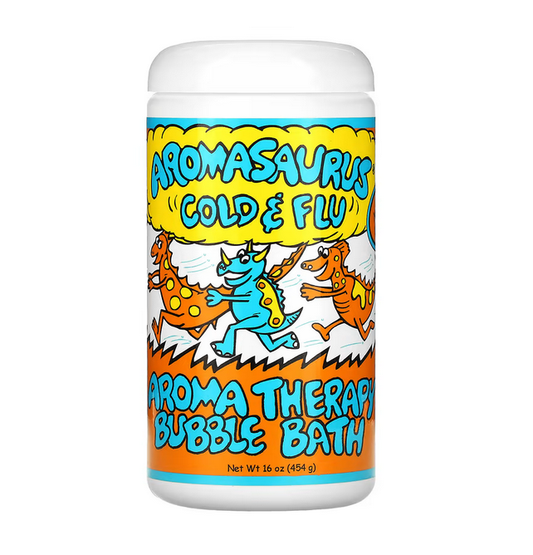 Abra Therapeutics, Aromasaurus Cold & Flu, Aroma Therapy Bubble Bath For Children, 16 oz (453 g)