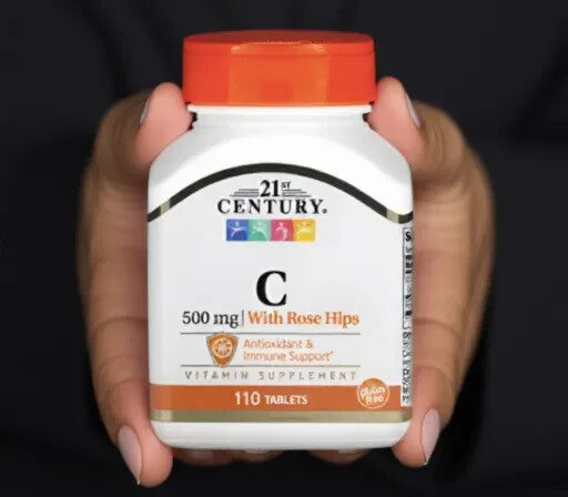 21st Century, Vitamin C with Rose Hips, 500 mg, 110 Tablets