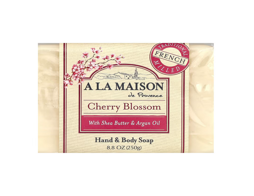 A La Maison de Provence, Hand & Body Bar Soap, Cherry Blossom, 8.8 oz (250 g)