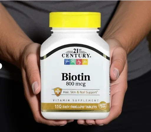 21st Century, Biotin, 800 mcg, 110 Easy Swallow Tablets