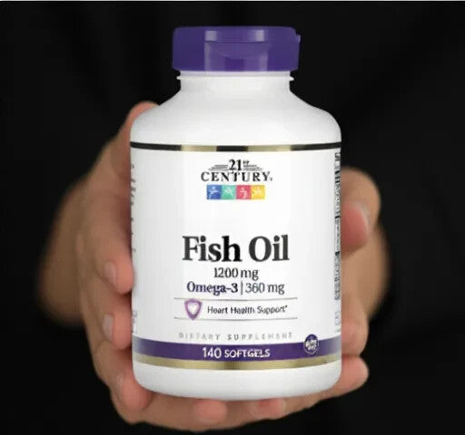 21st Century, Fish Oil, 1,200 mg, 140 Softgels, Expiry: 03/2027, Free Shipping