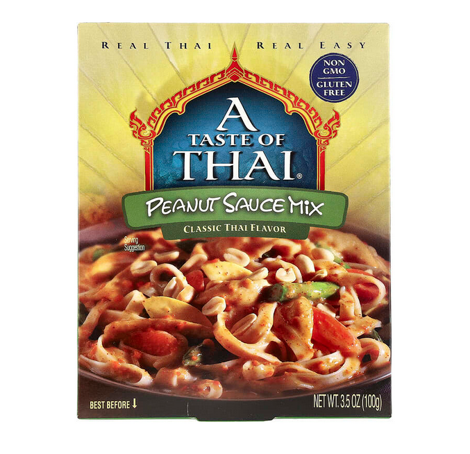 A Taste Of Thai, Peanut Sauce Mix, Classic Thai, 3.5 oz (100 g)