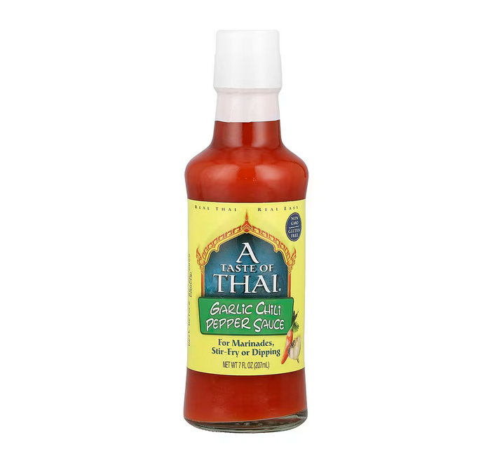 A Taste Of Thai, Garlic Chili Pepper Sauce, 7 fl oz (207 ml)