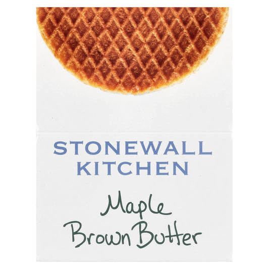 Stonewall Kitchen, Waffle Cookies, Maple Brown Butter, 8 Dutch Waffle Cookies, 1.1 oz (32 g) Each - Image 1