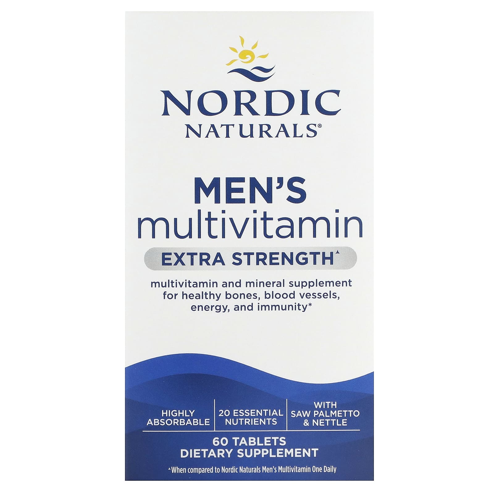 Nordic Naturals, Men's Multivitamin, Extra Strength, 60 Tablets - Image 1