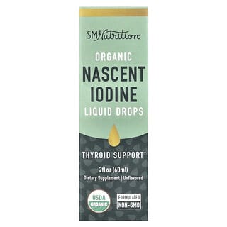Organic Nascent Iodine Liquid Drops for Thyroid Support by SMNutrition