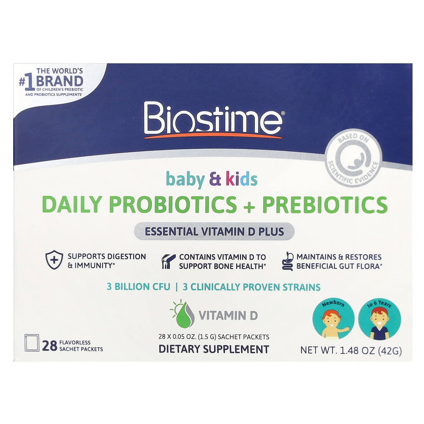 Biostime Children's Probiotics + Prebiotics for Newborn to 6 Years - Image 1