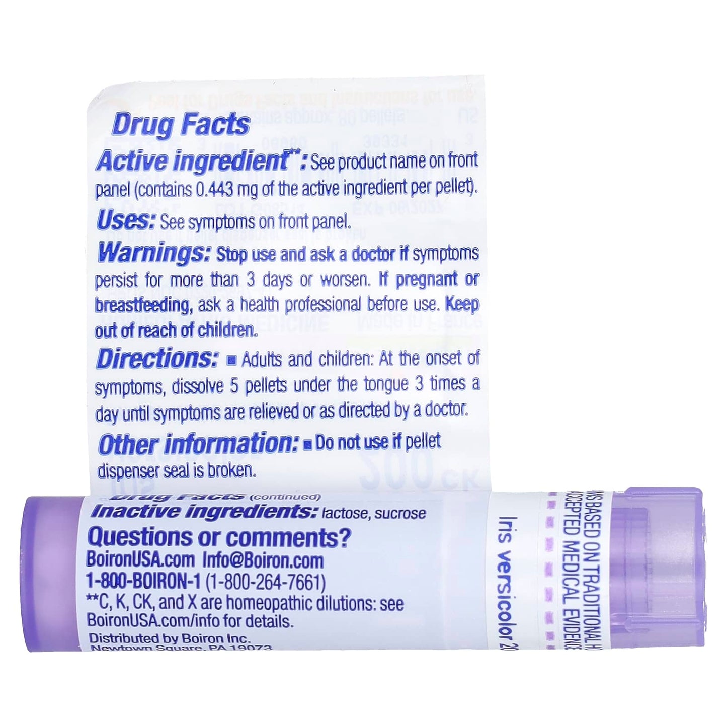 Boiron Iris Versicolor 200CK Homeopathic Digestion Relief - Image 2