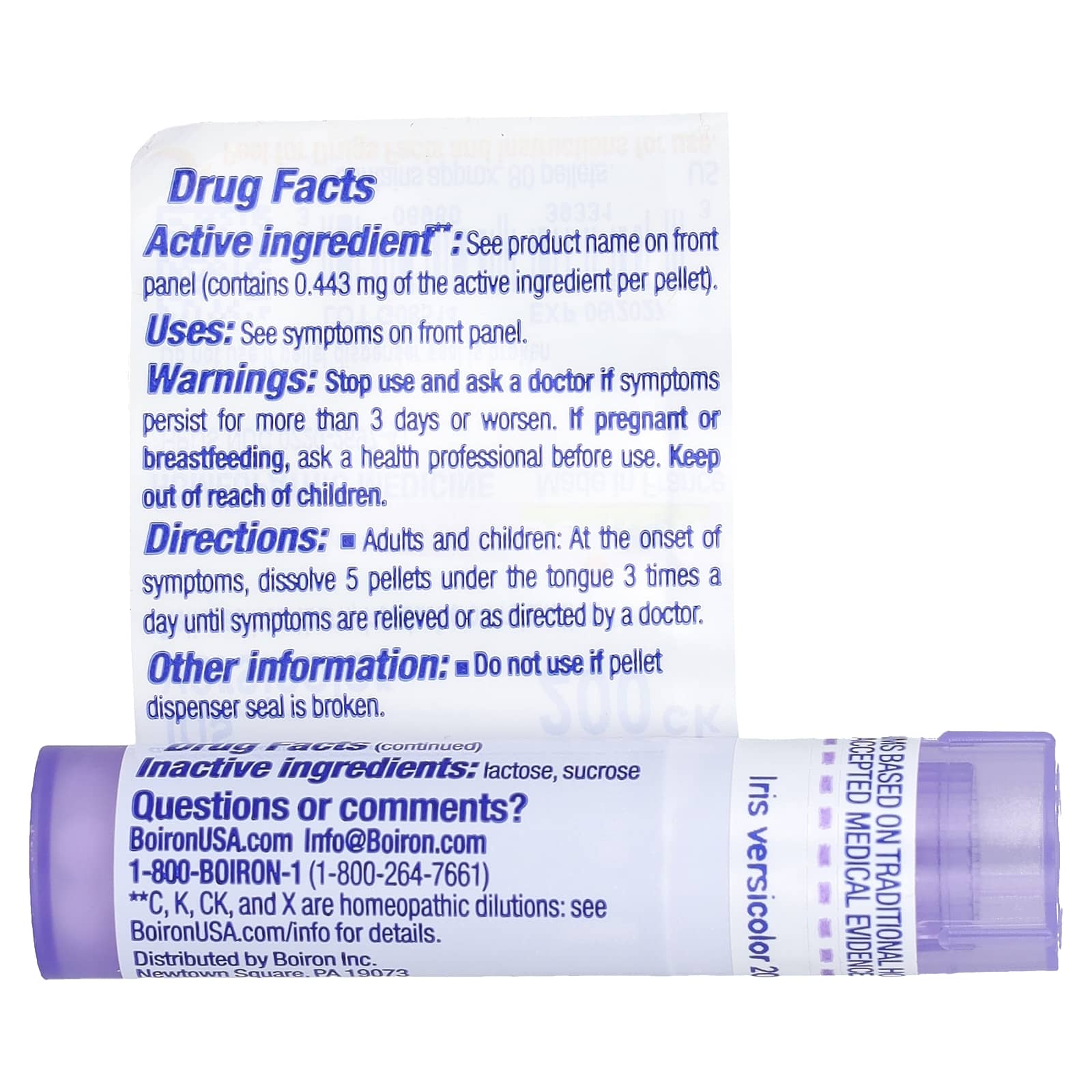 Boiron Iris Versicolor 200CK Homeopathic Digestion Relief - Image 2