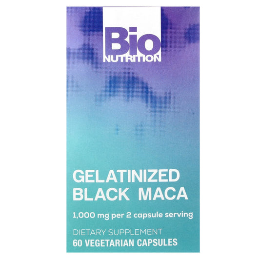 Black Maca Supplement for Energy & Strength - 60 Capsules - Image 1