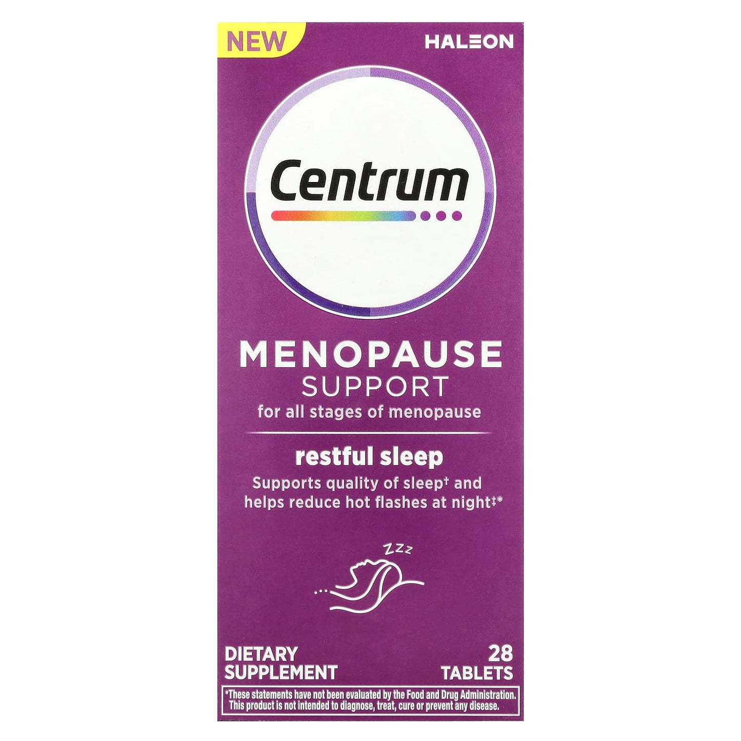 Centrum Menopause Support Restful Sleep, 28 Tablets - Nighttime Relief - Image 1