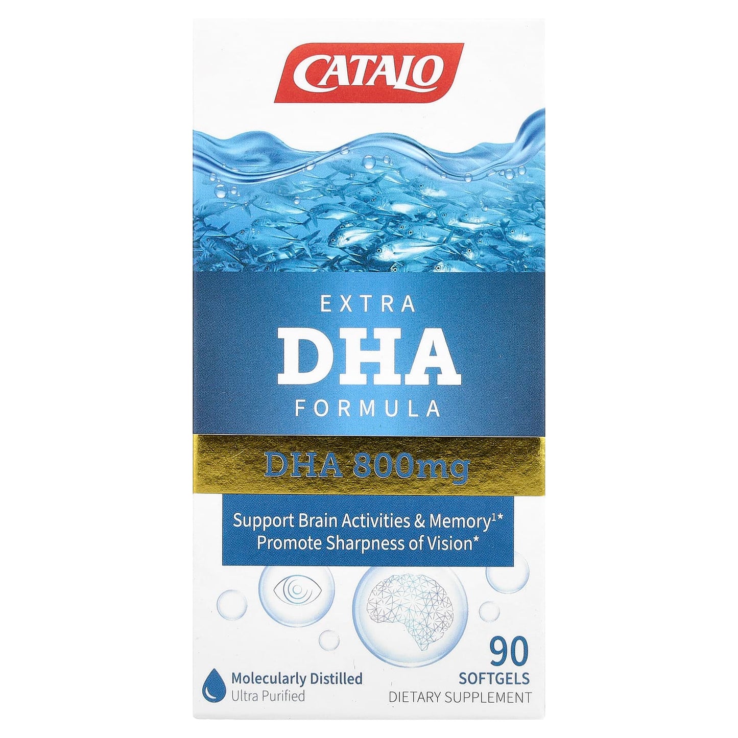 Unlock Brain Potential with CATALO Extra DHA Formula - 90 Softgels - Image 1