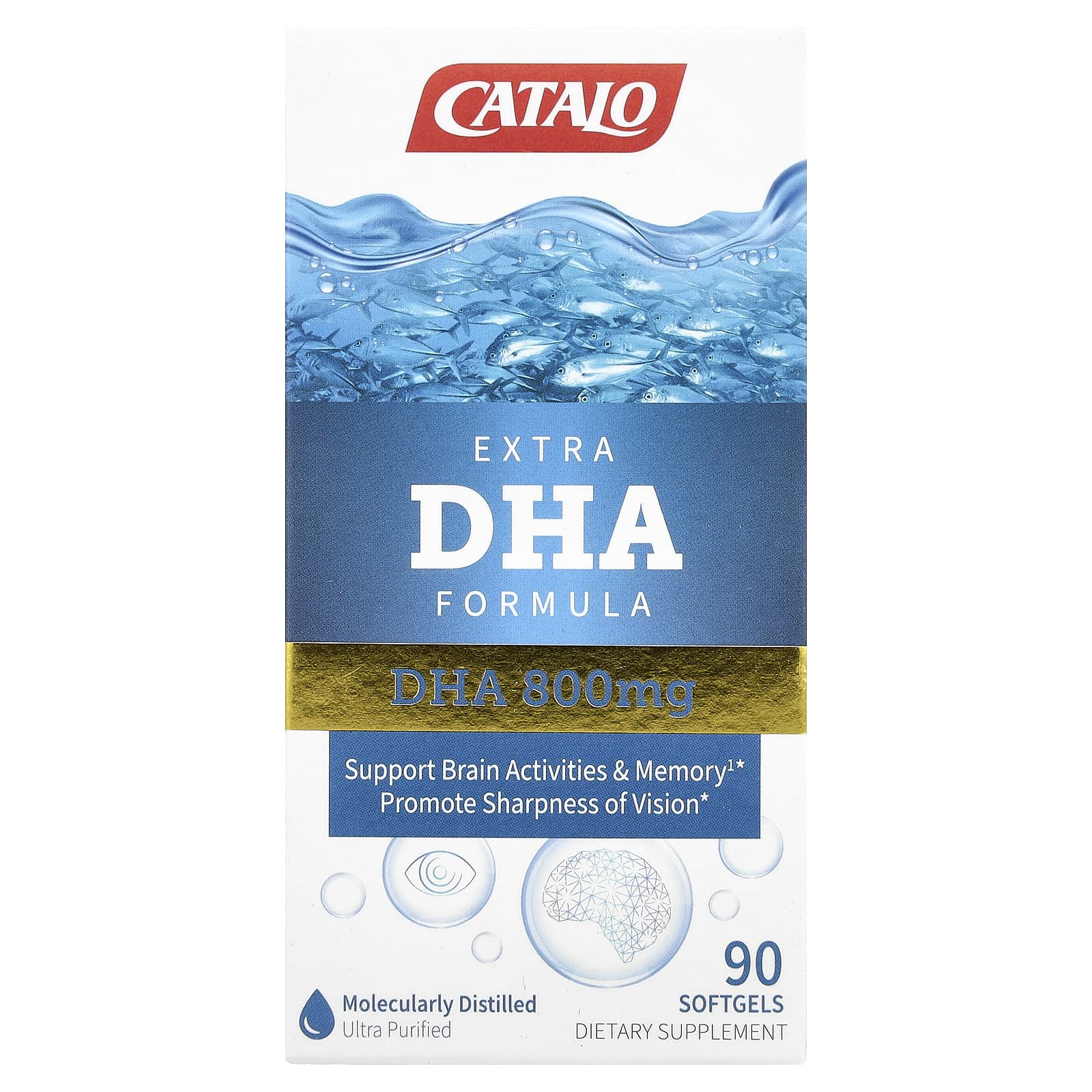 Unlock Brain Potential with CATALO Extra DHA Formula - 90 Softgels - Image 1