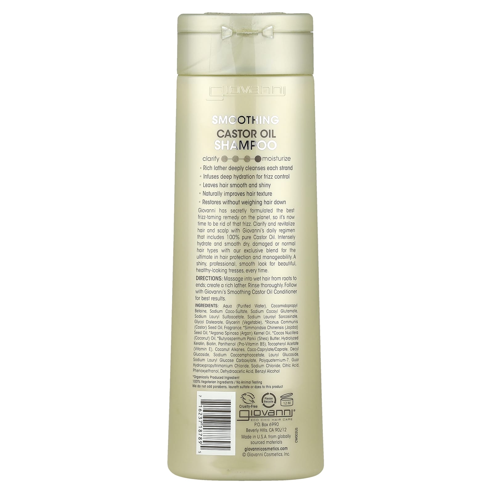 Giovanni Smoothing Castor Oil Shampoo for All Hair Types 13.5 fl oz - Image 2