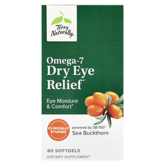 Terry Naturally, Omega-7 Dry Eye Relief , 60 Softgels - Image 1