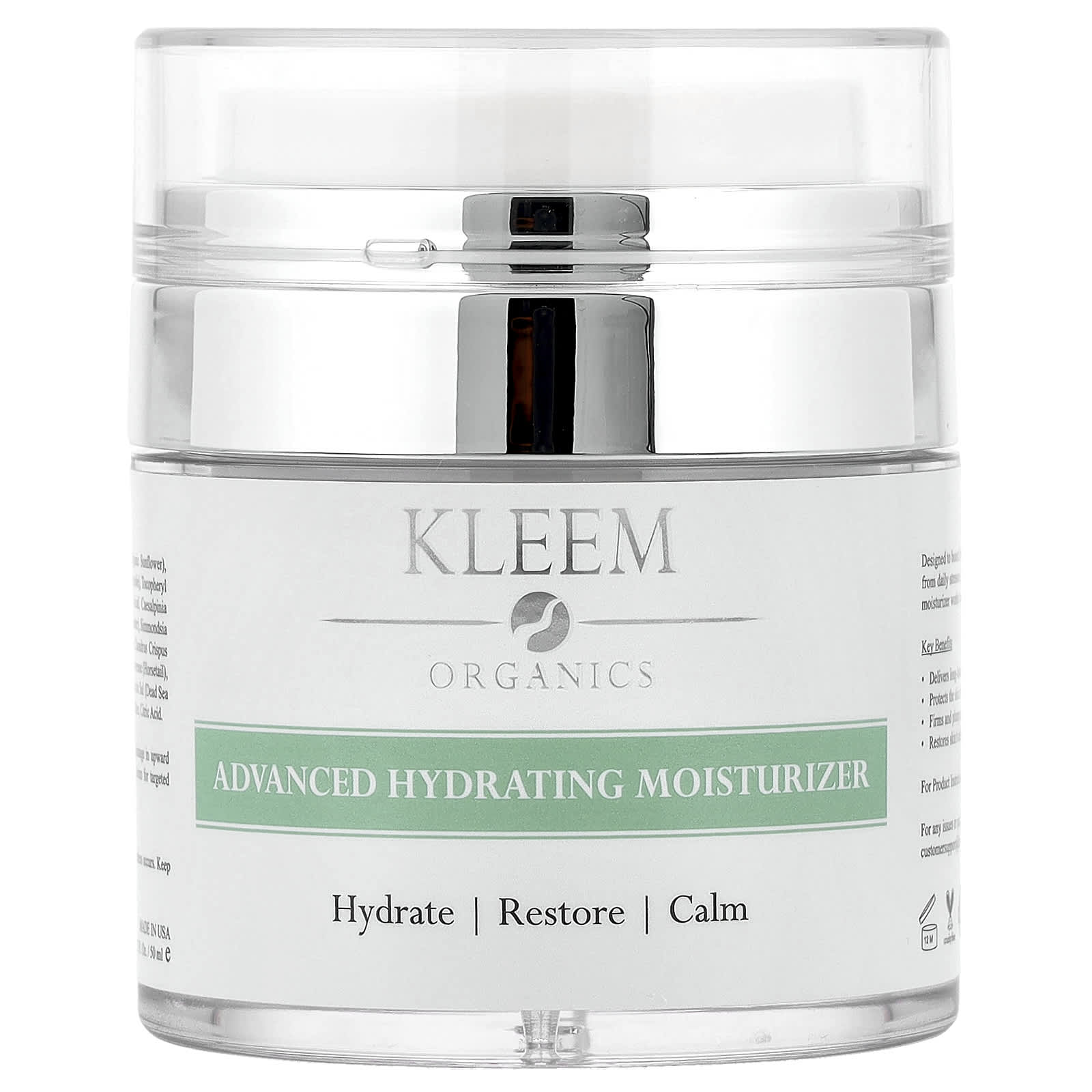Kleem Organics, Advanced Hydrating Moisturizer, 1.7 fl oz (50 ml) - Image 1