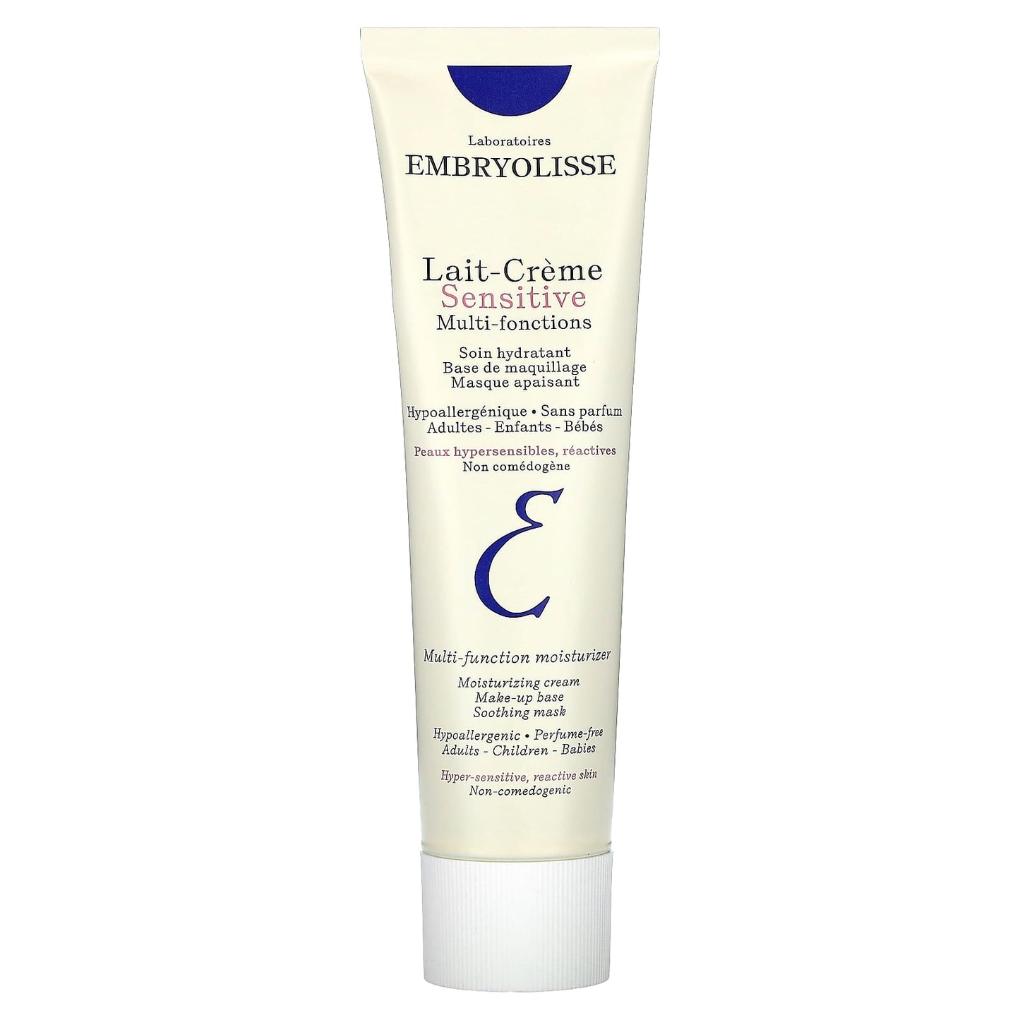 Embryolisse Sensitive Moisturizer, 7-in-1 for Hyper-Sensitive Skin, 3.38 fl oz (100 ml) - Image 1