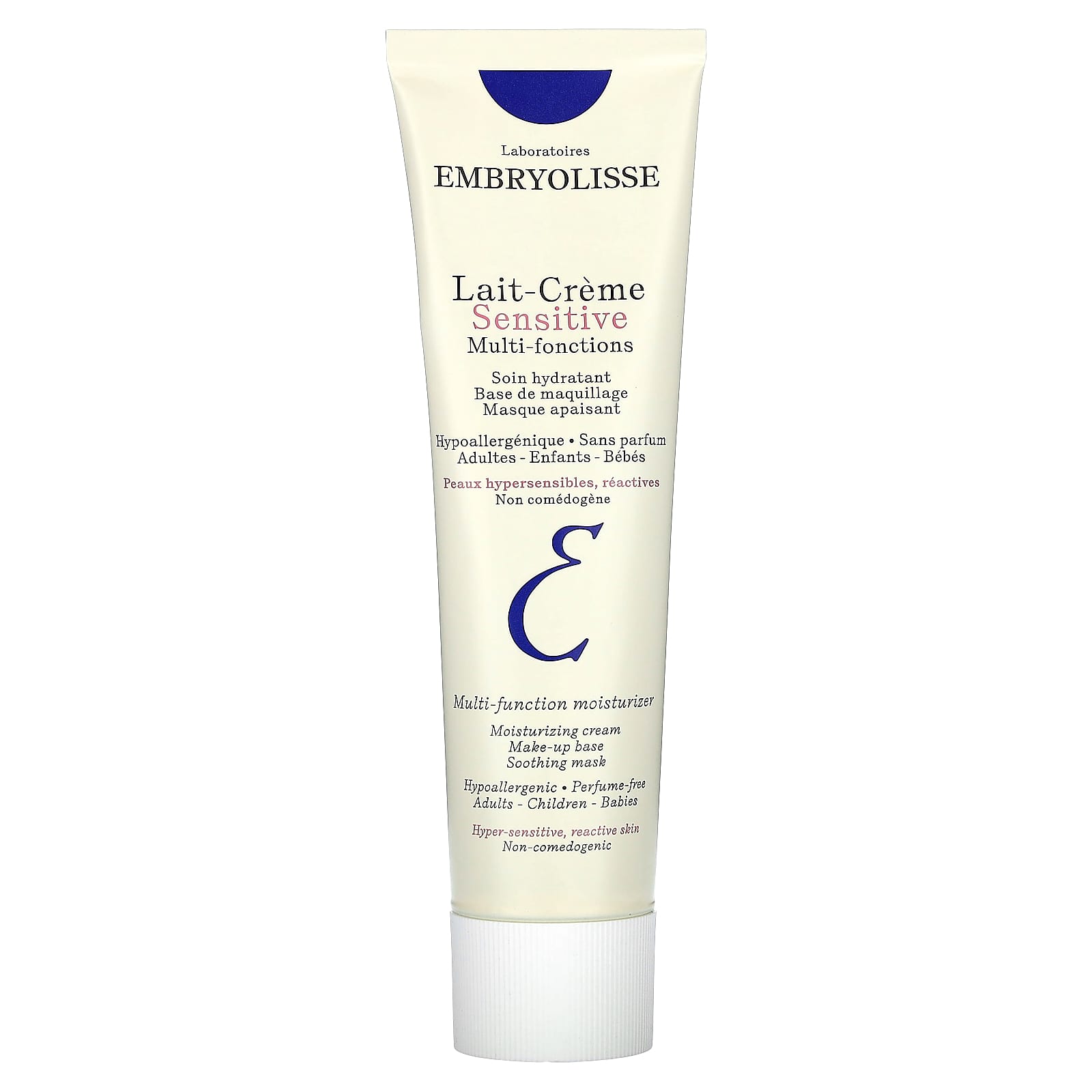 Embryolisse Sensitive Moisturizer, 7-in-1 for Hyper-Sensitive Skin, 3.38 fl oz (100 ml) - Image 1