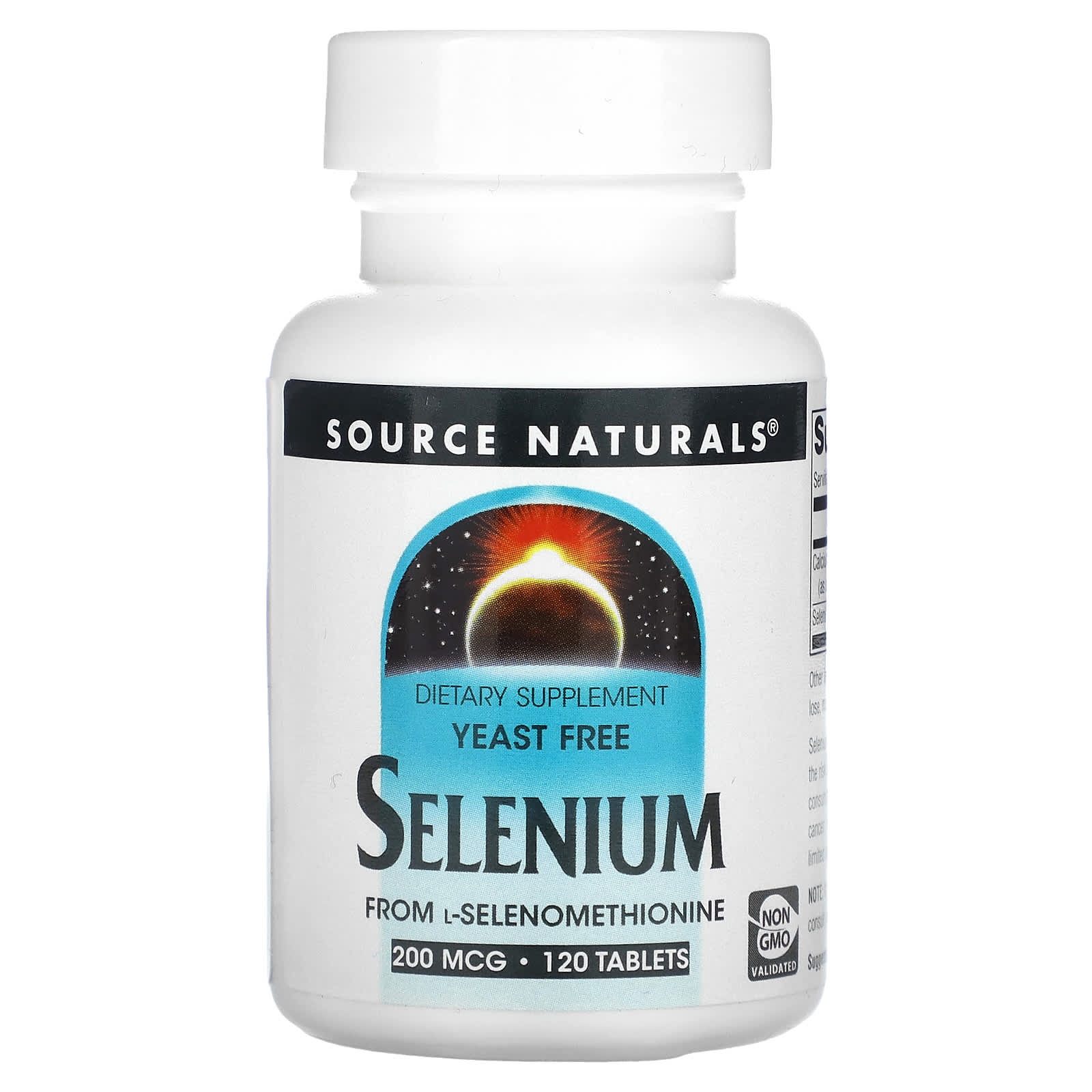Source Naturals, Selenium From L-Selenomethionine, 200 mcg, 120 Tablets - Image 1