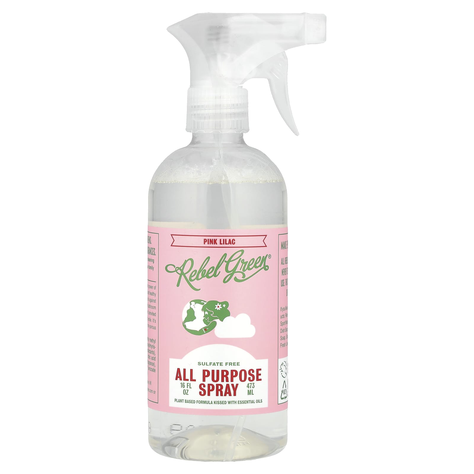 Rebel Green, All Purpose Spray, Pink Lilac, 16 fl oz (473 ml) - Image 1