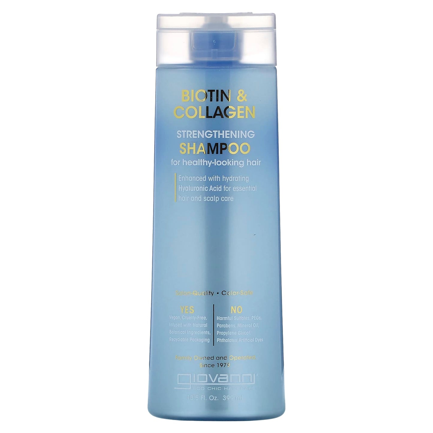 Biotin & Collagen Strengthening Shampoo for Healthy-Looking Hair - Giovanni - Image 1