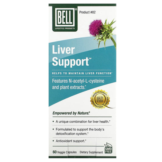 Boost Liver Function with Bell Lifestyle's Liver Support - 60 Veggie Capsules - Image 1